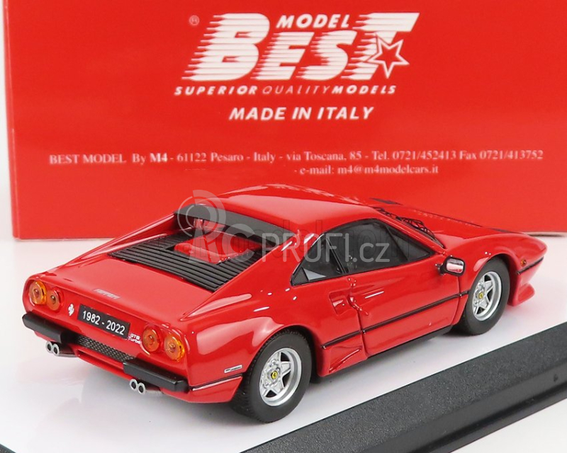 Best-model Ferrari 208 Gtb Turbo 1982 - Museo Enzo Ferrari Modena 2022 1:43 Red