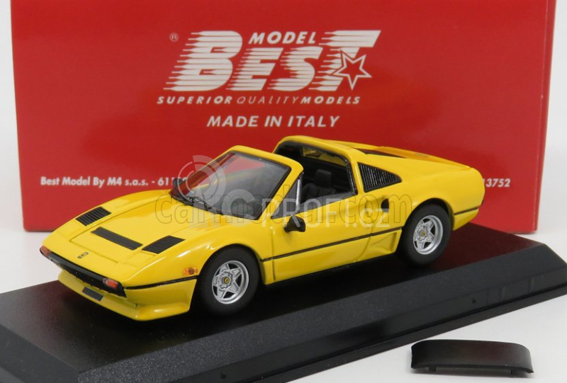 Best-model Ferrari 208 Gts Turbo Spider 1983 1:43 Žlutá