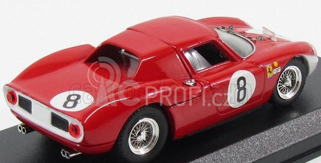 Best-model Ferrari 250 Lm N 8 2nd 12h Reims 1964 J.surtees-l.bandini 1:43 Červená Bílá