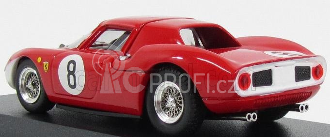 Best-model Ferrari 250 Lm N 8 2nd 12h Reims 1964 J.surtees-l.bandini 1:43 Červená Bílá