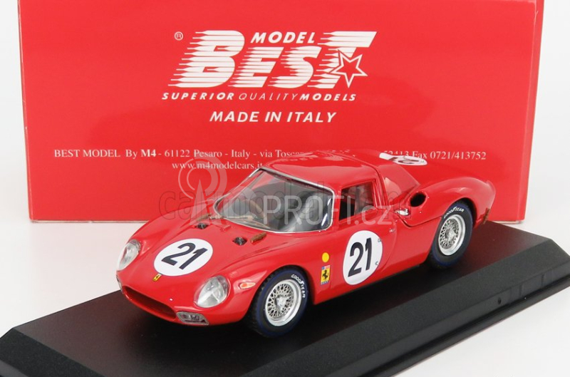 Best-model Ferrari 250lm 3.3l V12 Ch. N5893 Team N.a.r.t. N 21 1:43, červená