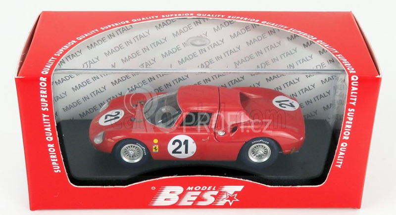 Best-model Ferrari 250lm 3.3l V12 Ch. N5893 Team N.a.r.t. N 21 1:43, červená