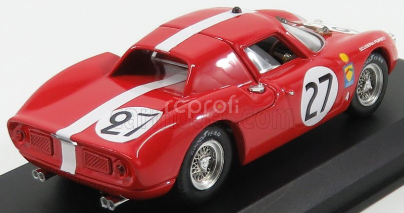 Best-model Ferrari 250lm 3.3l V12 Ch.s N6119 Team Scuderia Filipinetti N 27 6th Le Mans 1965 Dieter Spoerry - Armand Boller 1:43 Červená Bílá