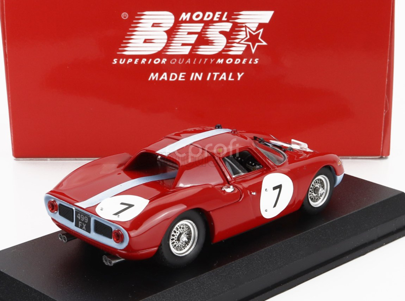 Best-model Ferrari 250lm 3.3l V12 N 7 Winner 12h Reims 1964 Graham Hill - Joachim Bonnier 1:43 Červená Modrá