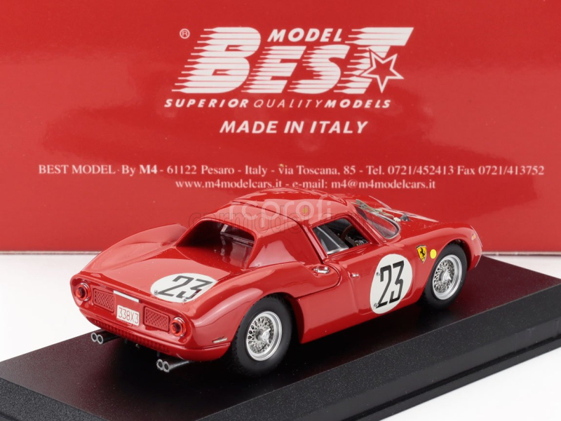 Best-model Ferrari 250lm 3.3l V12 Team Equipe Nationale Belge N 23 24h Le Mans 1964 Pierre Dumay - Gerard Langlois Van Ophem 1:43 Red