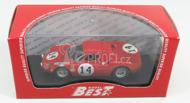 Best-model Ferrari 250lm 3.3l V12 Team N.a.r.t. N 14 1:43, červená