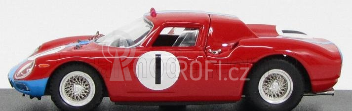Best-model Ferrari 250lm Coupe N 1 Kyalami 1964 Piper - Maggs 1:43 Červená Světle Modrá