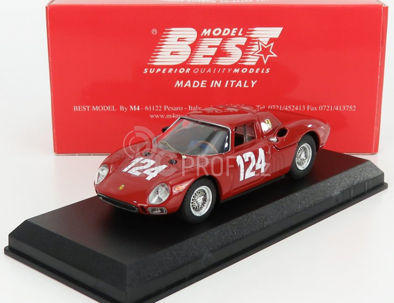 Best-model Ferrari 250lm Coupe N 124 Winner Mugello Gp 1965 M.casoni - G.nicodemi 1:43 Red
