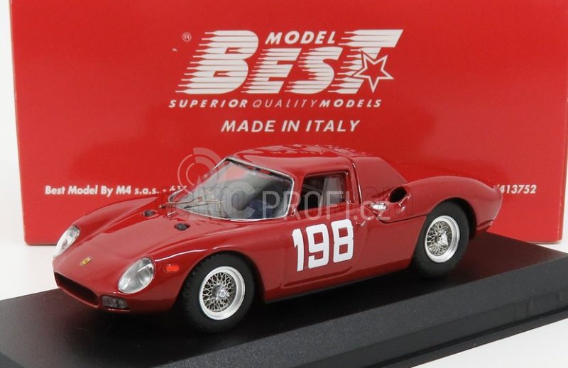 Best-model Ferrari 250lm Coupe N 198 Winner Coppa F.i.s.a. Monza 1966 E.luati 1:43 Red