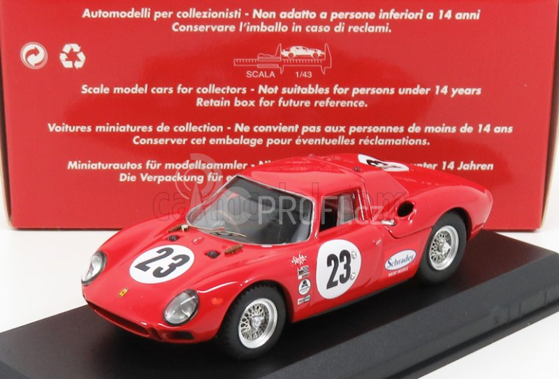 Best-model Ferrari 250lm Coupe N 23 24h Daytona 1966 Konig - Clarke - Hurt 1:43 Red