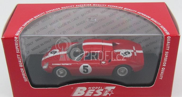 Best-model Ferrari 250lm Coupe N 5 1000km Paris 1964 Muller - Boller 1:43 Red