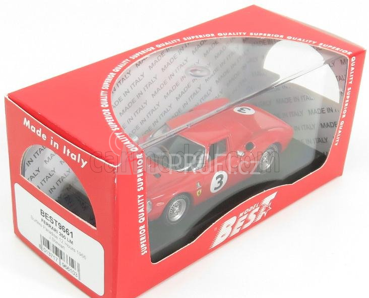 Best-model Ferrari 250lm N 3 Winner 12h Surfers Paradise 1966 J.stewart 1:43 Red