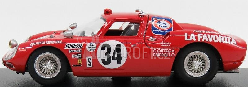 Best-model Ferrari 250lm N 34 Winner Class 24h Daytona 1968 Gunn - Ortega - Merello 1:43 Red