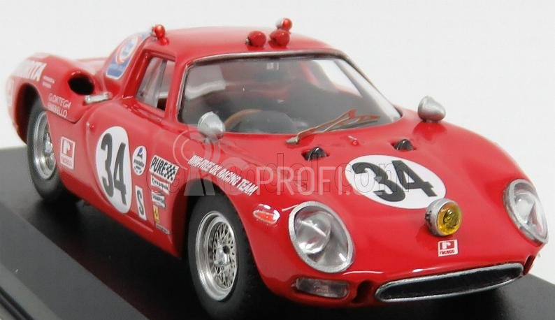 Best-model Ferrari 250lm N 34 Winner Class 24h Daytona 1968 Gunn - Ortega - Merello 1:43 Red