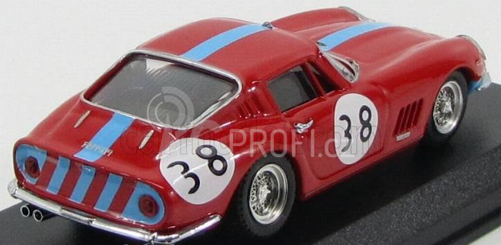 Best-model Ferrari 275 Gtb/4 Coupe N 38 Winner 1000km Parigi 1966 Vestey - Gaspar 1:43 Red Bluette