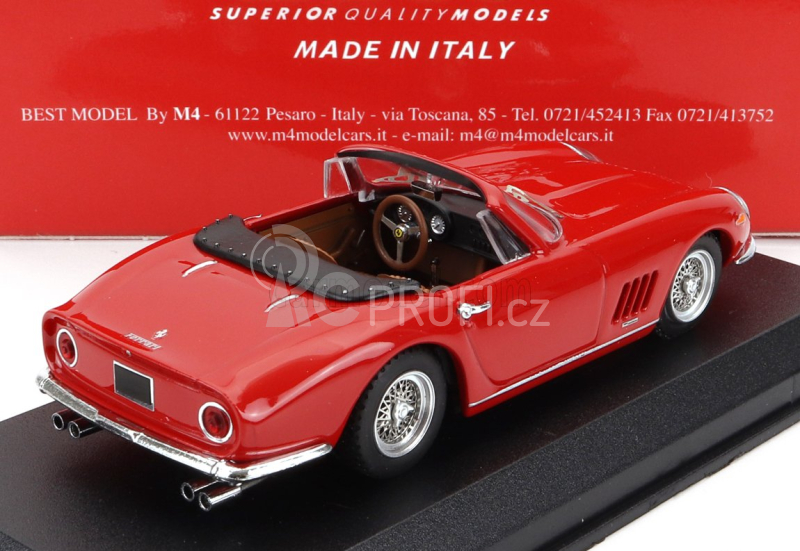 Best-model Ferrari 275 Gtb/4 Nart Spider 1967 1:43 Red