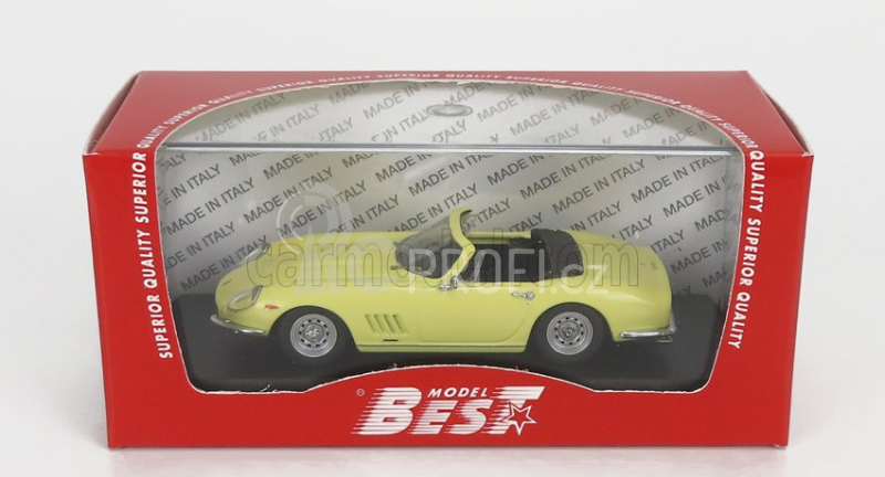 Best-model Ferrari 275 Gtb/4 Nart Spider 1967 1:43 Žlutá