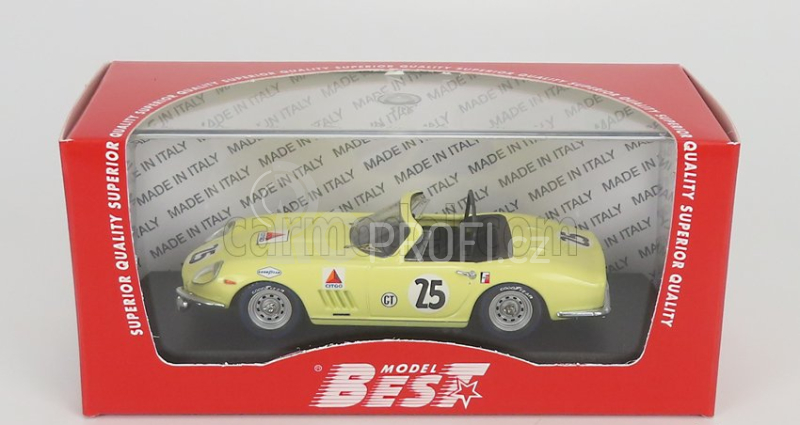 Best-model Ferrari 275 Gtb/4 Spider N 25 12h Sebring 1967 R.mccluggage - F.windridge 1:43 Žlutá