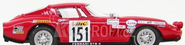 Best-model Ferrari 275 Gtb4 Coupe N 151 Tour De France 1970 A.corentin - B.prevost 1:43 Red