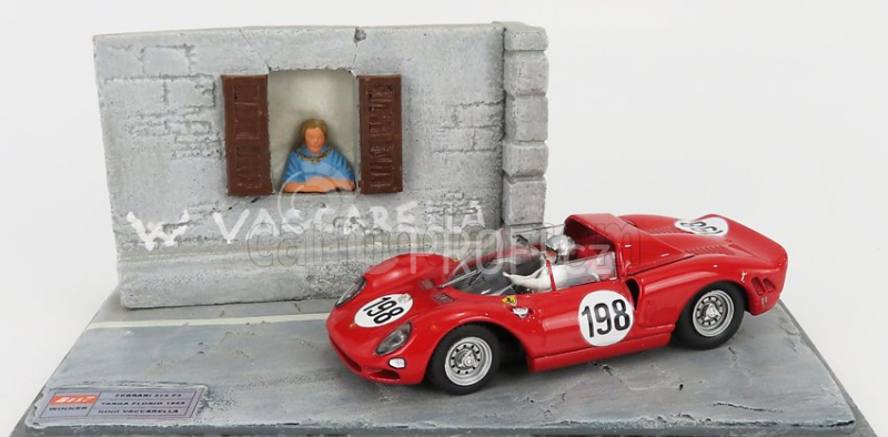Best-model Ferrari 275p N 198 Winner Targa Florio 1965 Nino Vaccarella 1:43 Red