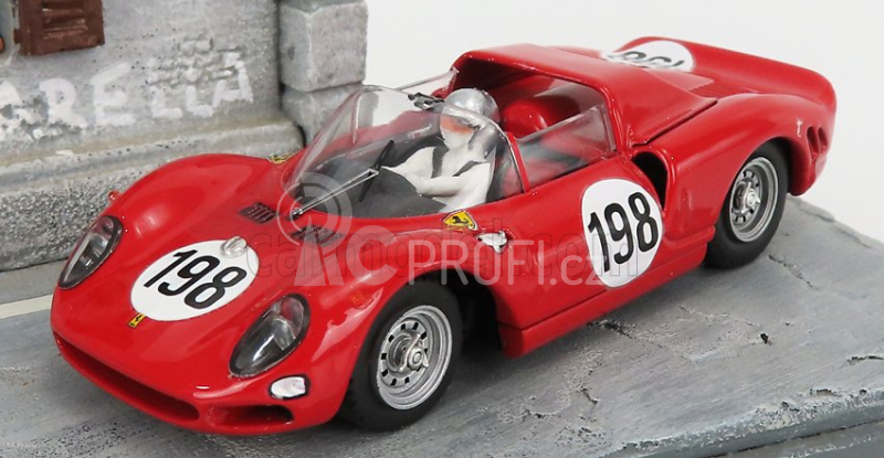 Best-model Ferrari 275p N 198 Winner Targa Florio 1965 Nino Vaccarella 1:43 Red
