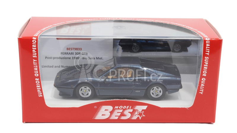 Best-model Ferrari 308 Gtb 1980 1:43 Blue