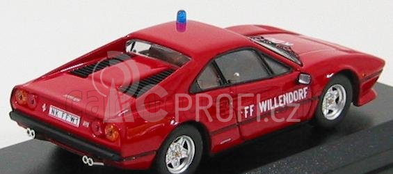 Best-model Ferrari 308 Gtb Coupe 1983 Feuerwehr Ff Willendorf Austria - Fire Engine 1:43 Red