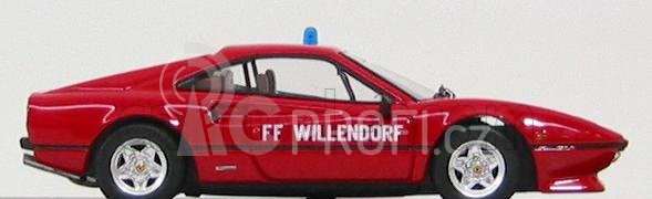 Best-model Ferrari 308 Gtb Coupe 1983 Feuerwehr Ff Willendorf Austria - Fire Engine 1:43 Red