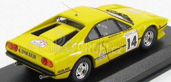 Best-model Ferrari 308 Gtb Coupe N 14 Tour De France 1985 Worswick - Newman 1:43 Žlutá