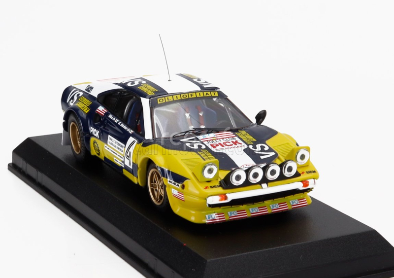 Best-model Ferrari 308 Gtb Gr.4 Team Jolly Club (night Version) N 4 2nd Rally Monza 1980 Nico - Giorgio Barban 1:43 Žlutá Modrá