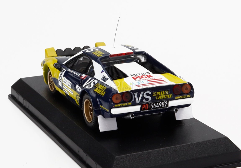 Best-model Ferrari 308 Gtb Gr.4 Team Jolly Club (night Version) N 4 2nd Rally Monza 1980 Nico - Giorgio Barban 1:43 Žlutá Modrá