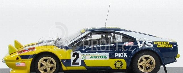 Best-model Ferrari 308 Gtb Gr4 N 2 Rally Valli Piacentine 1980 Nico - Barban 1:43 Žlutá Modrá