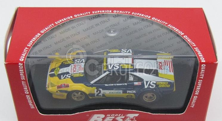 Best-model Ferrari 308 Gtb Gr4 N 2 Rally Valli Piacentine 1980 Nico - Barban 1:43 Žlutá Modrá