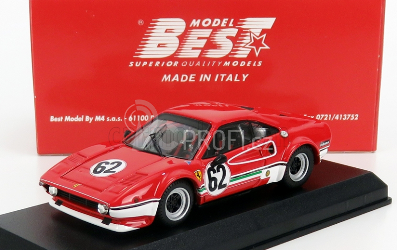 Best-model Ferrari 308 Gtb Lm N 62 Haviron International 1981 M.dantinne 1:43 Červená Bílá