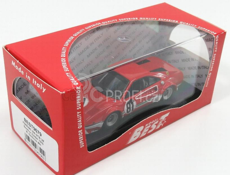 Best-model Ferrari 308 Gtb Lm N 81 Benelux Zolder 1976 M.dantinne 1:43 Red