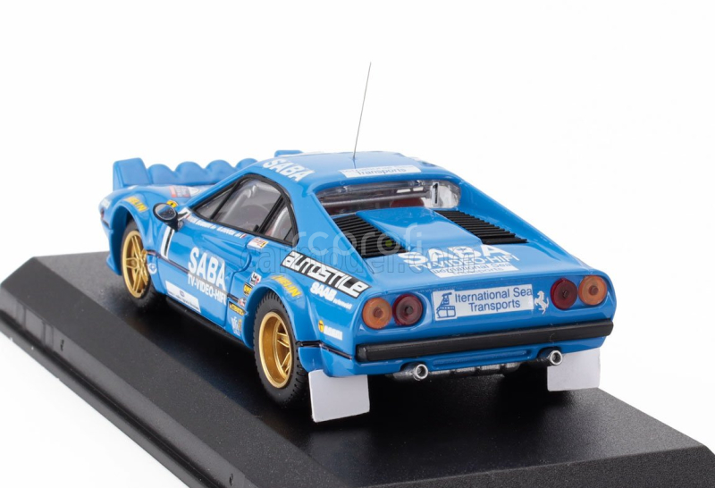 Best-model Ferrari 308 Gtb Team Saba (night Version) N 1 Winner Rally Mille Miglia 1983 Nicola Busseni - Daniele Ciocca 1:43 Blue