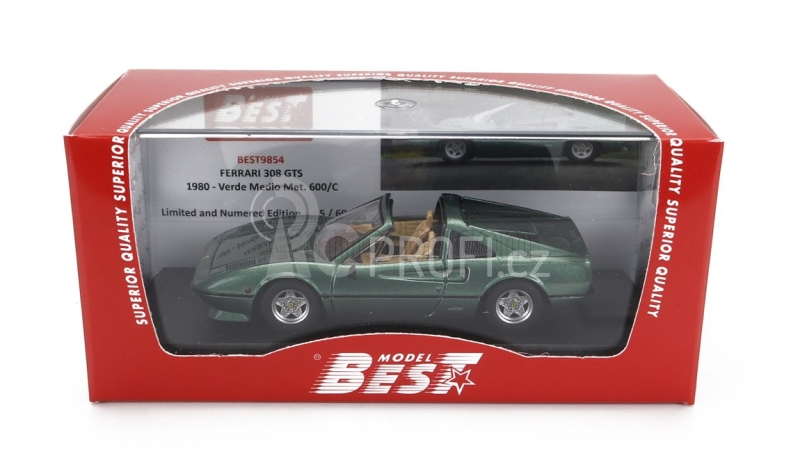 Best-model Ferrari 308 Gts 1980 1:43 Green Met