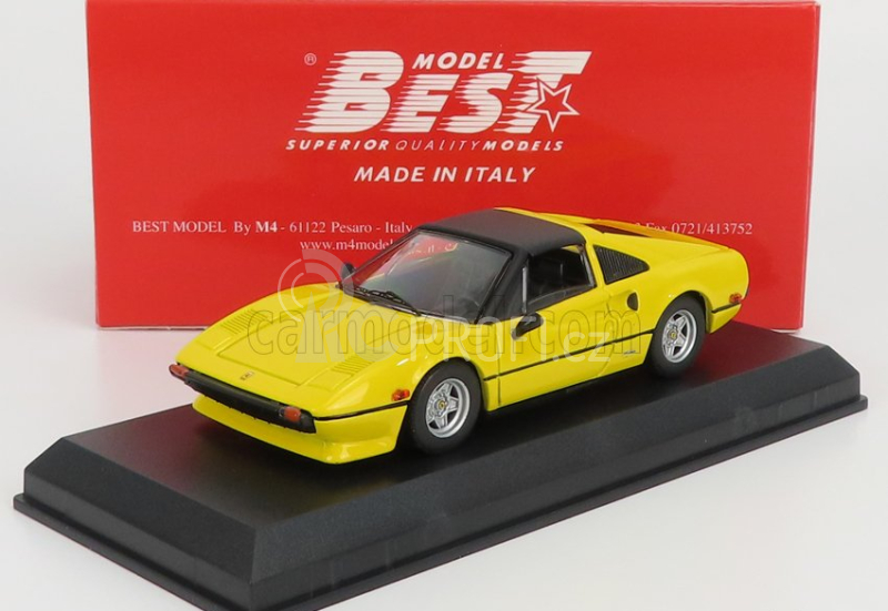 Best-model Ferrari 308 Gts Spider Closed 1978 - Personal Car Kenny Roberts 1:43 Žlutá Černá