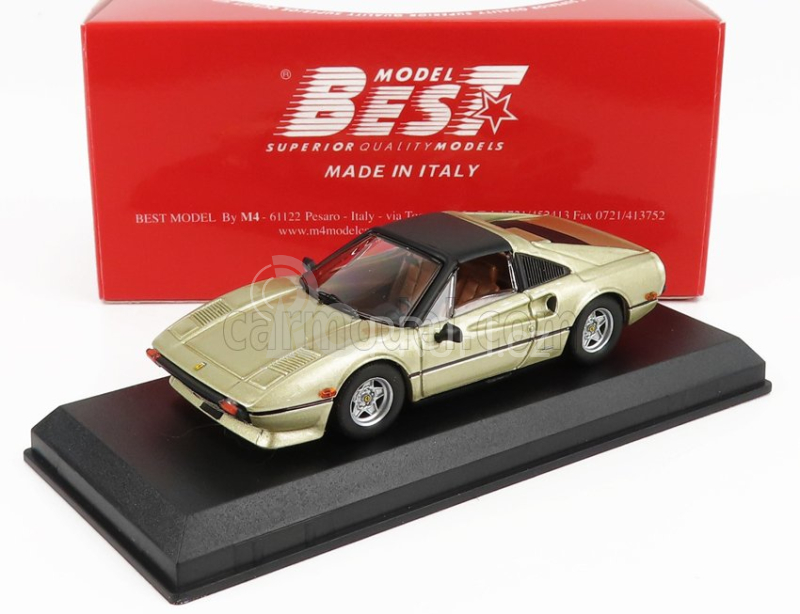 Best-model Ferrari 308 Gts Spider Closed Usa Version 1978 - Personal Car James Coburn 1:43 Gold