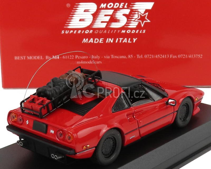 Best-model Ferrari 308 Gtsi Usa 1982 Rally Mission - Artic Circle 2021 1:43, červená