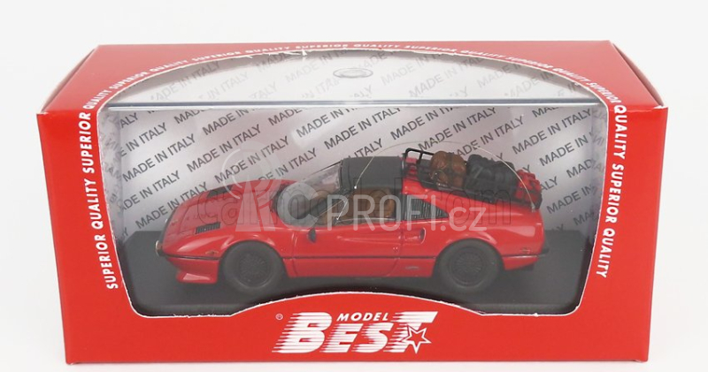 Best-model Ferrari 308 Gtsi Usa 1982 Rally Mission - Artic Circle 2021 1:43, červená