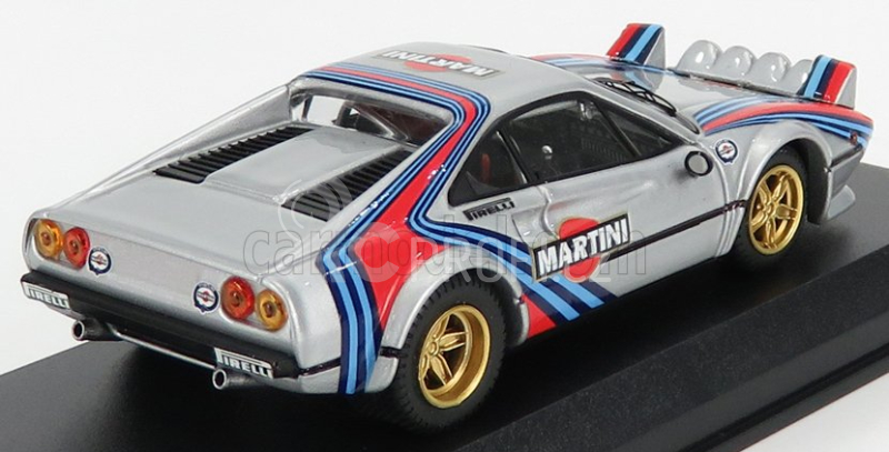 Best-model Ferrari 308gtb Gr.4 Rally Martini Racing Automobile 1:43, stříbrná