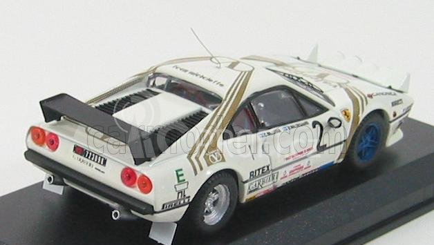 Best-model Ferrari 308gtb Valentino N 2 Monza 1984 Waldegaard 1:43 Bílá