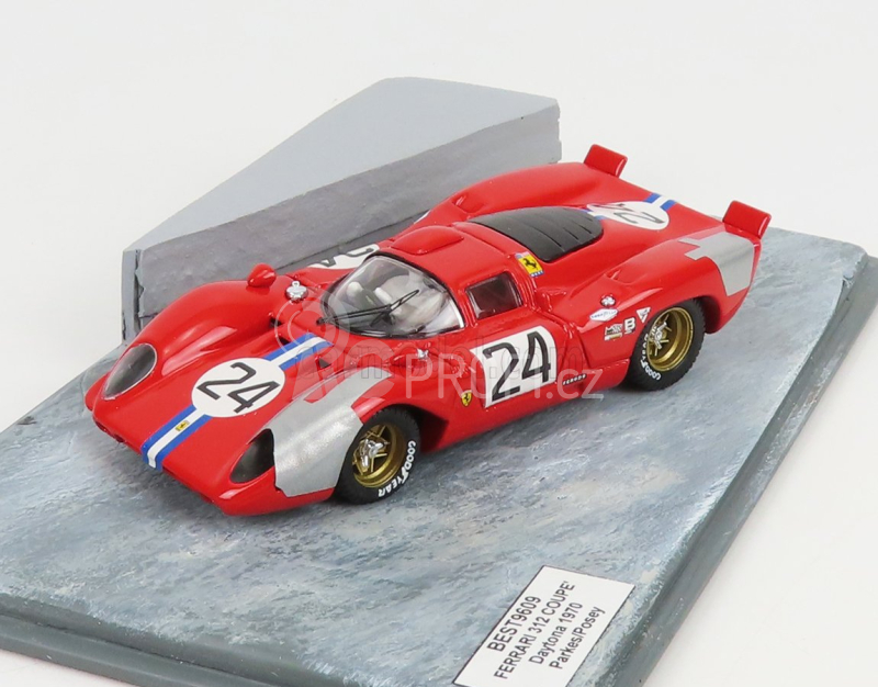 Best-model Ferrari 312 Coupe N 24 Daytona 1970 M.parkes - S.posey 1:43 Red