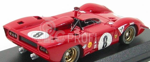 Best-model Ferrari 312 P Spider N 8 1000km Spa 1969 Rodriguez - Piper 1:43 Red