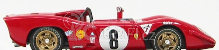 Best-model Ferrari 312 P Spider N 8 1000km Spa 1969 Rodriguez - Piper 1:43 Red