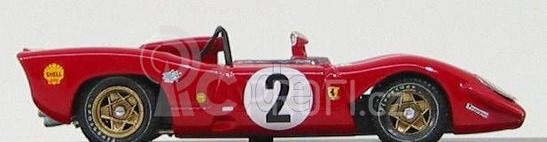 Best-model Ferrari 312 P Spy Monza 1969 N 2 Rodriguez Schetty 1:43 Red