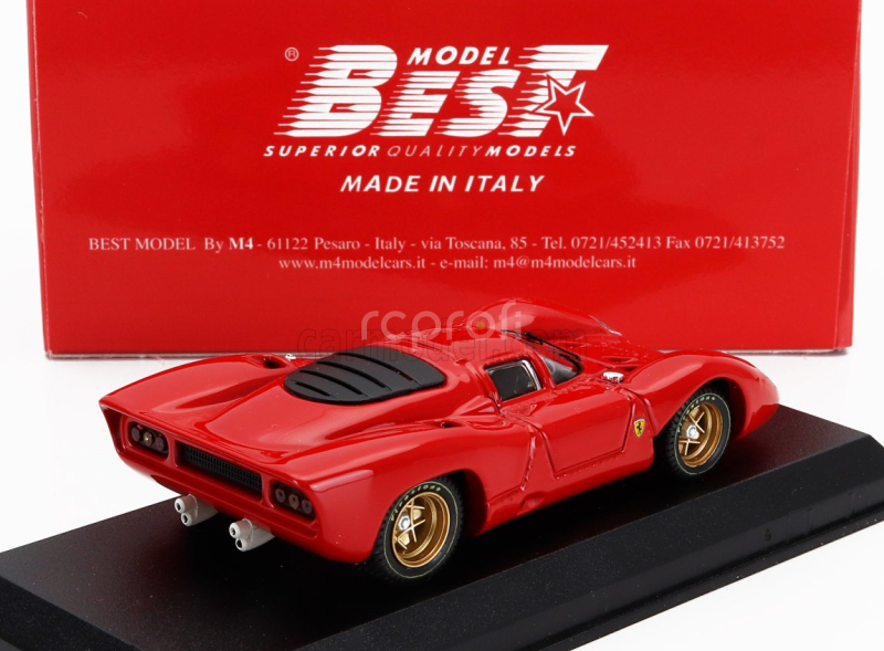 Best-model Ferrari 312p 3.0l V12 Coupe Prova 1969 1:43 Red