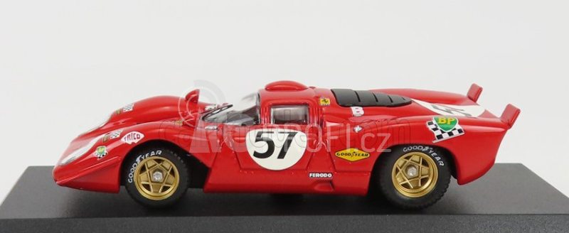 Best-model Ferrari 312p 3.0l V12 Coupe Team N.a.r.t N 57 1:43, červená