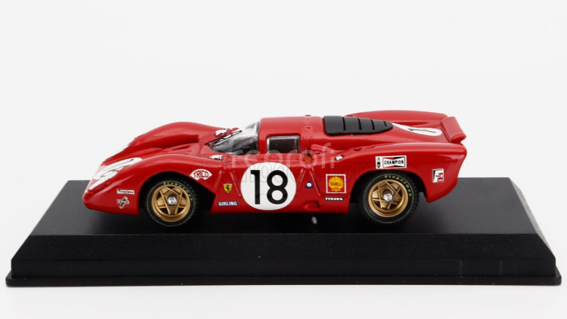 Best-model Ferrari 312p 3.0l V12 Coupe Team Sefac N 18 24h Le Mans 1969 Pedro Rodriguez – David Piper 1:43 Red